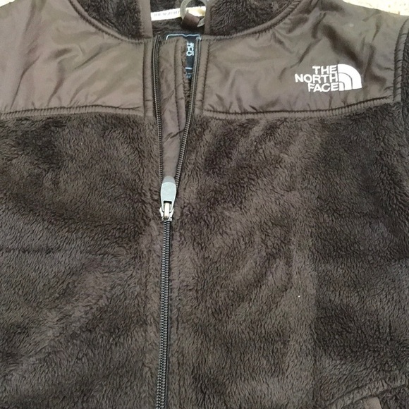 NWT! The North Face S/P brown fuzzy jacket/ hoodie - Picture 8 of 8